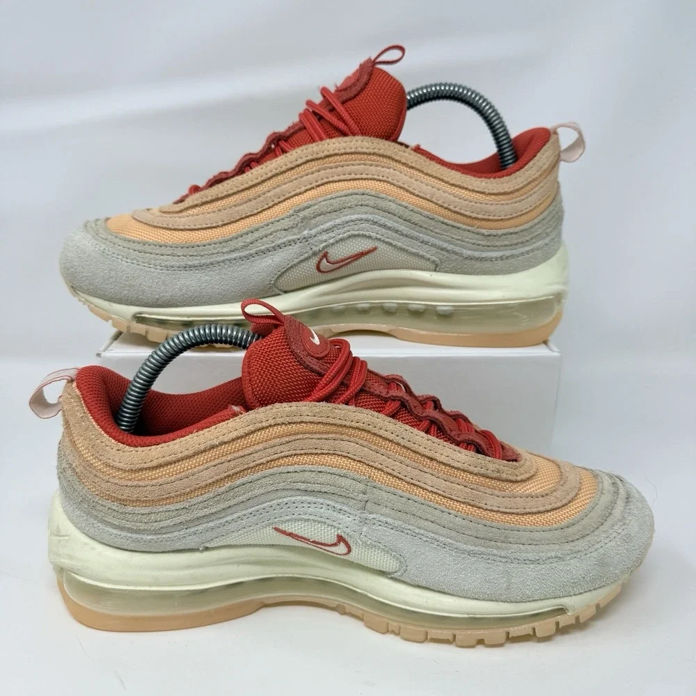 Nike Air Max 97 Sisterhood DM8943-700 Women's 9 Sneakers Orange Chaulk Cashmere